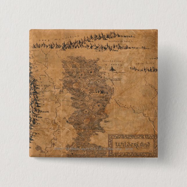 Macaron Carré 5 Cm Wilderland (Devant)