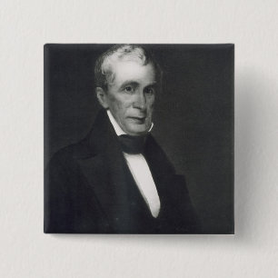 Macaron Carré 5 Cm William Henry Harrison, 9ème président de l'unio