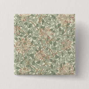 Macaron Carré 5 Cm William Morris Honeysuckle Fond d'écran