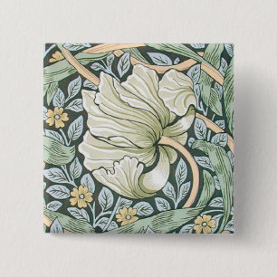 Macaron Carré 5 Cm William Morris Pimpernel Fond d'écran floral