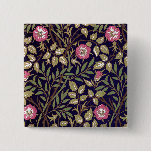 Macaron Carré 5 Cm William Morris Sweet Briar Art Nouveau Floral