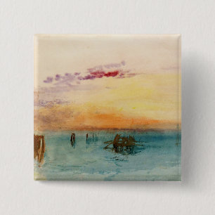 Macaron Carré 5 Cm William Turner - La lagune près de Venise au couch