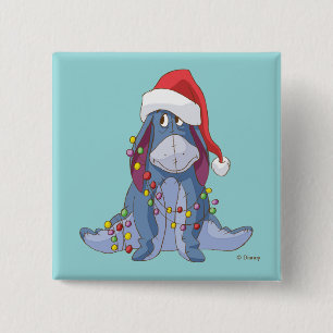 Macaron Carré 5 Cm Winnie l'Ooh Eeyore Santa Claus