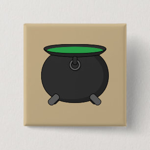 Macaron Carré 5 Cm Witch Cauldron
