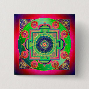 Macaron Carré 5 Cm YANTRA - grande roue - vert rose