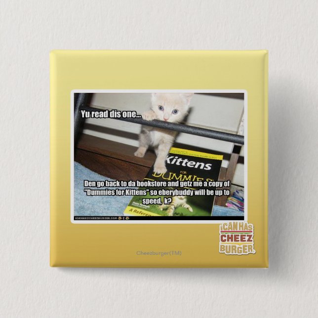 Macaron Carré 5 Cm Yu DIS rouge un. (Devant)