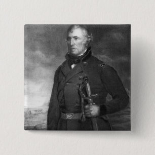 Macaron Carré 5 Cm Zachary Taylor, 12ème président de l'état uni