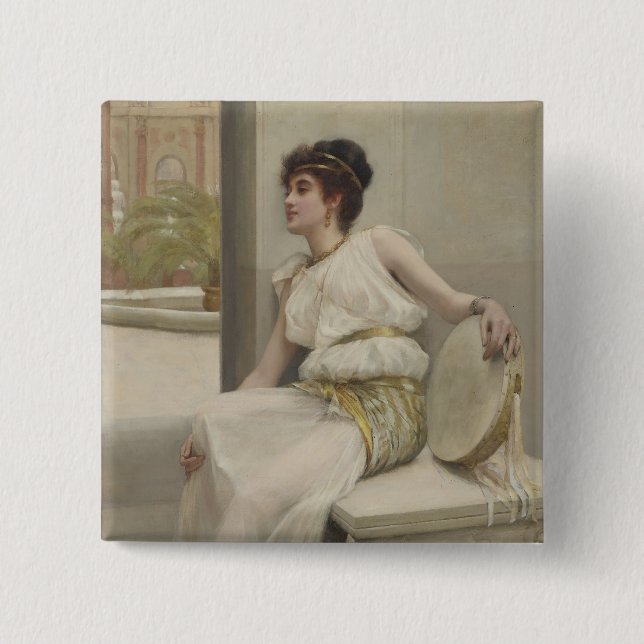Macaron Carré 5 Cm Zara, une fille de danse par Frank Markham (Devant)