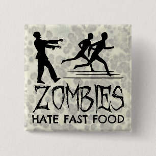 Macaron Carré 5 Cm Zombies Hait Fast Food