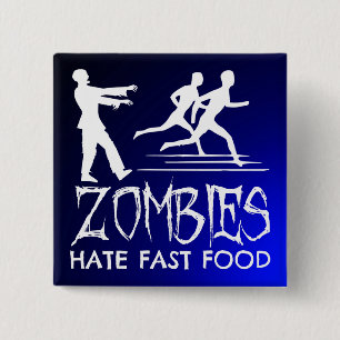 Macaron Carré 5 Cm Zombies Hait Fast Food