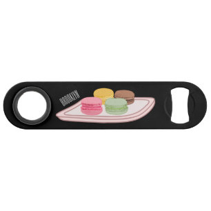 Macaron cartoon illustration bar key