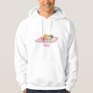 Macaron cartoon illustration  hoodie