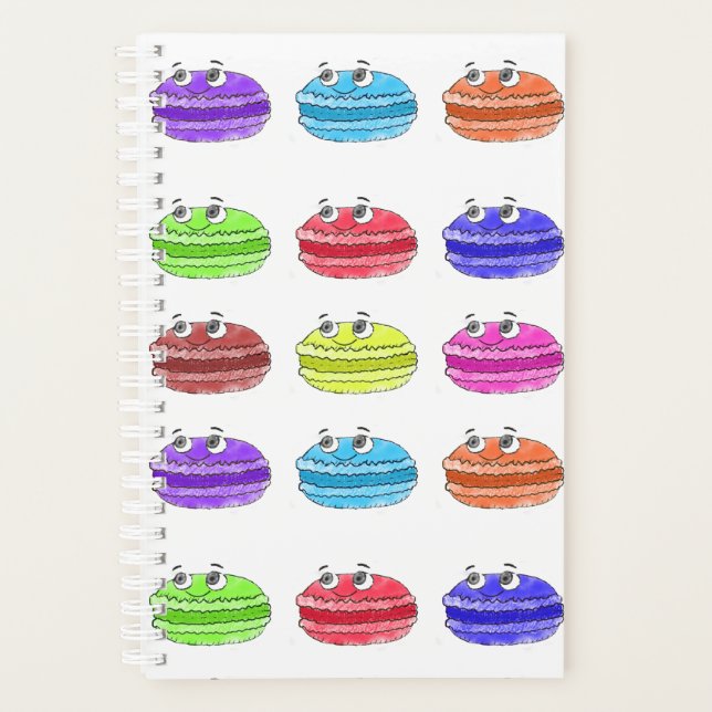 Macaron Cartoon Pattern Planner (Front)