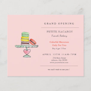 Macaron, Cookie shop Grand Opening   Flyer