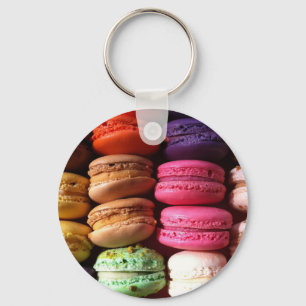 macaron cookies keychain