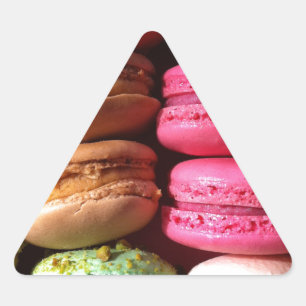 macaron cookies triangle sticker