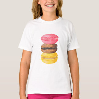 Macaron Illustration Sweets Watercolor Macaroons T-Shirt