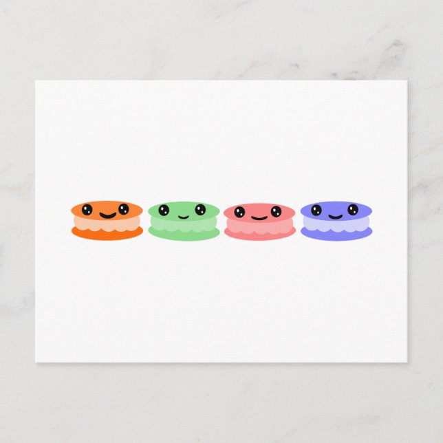 macaron Joy Postcard (Front)