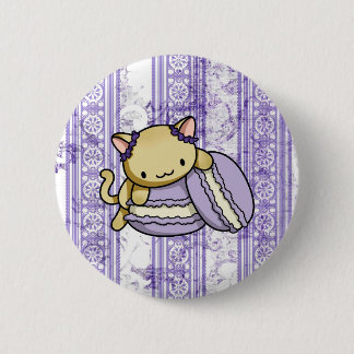 Macaron Kitty 2 Inch Round Button