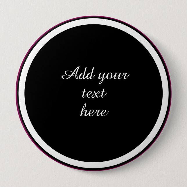 Macaron Rond 10 Cm Add Your Text Here - TEMPLATE (Devant)