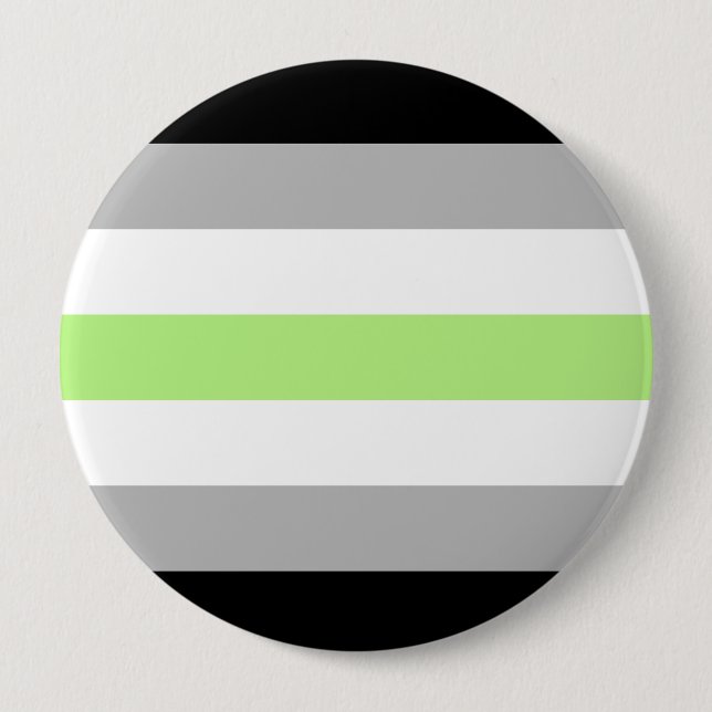 Macaron Rond 10 Cm Agender Pride (Devant)