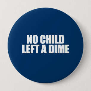 Macaron Rond 10 Cm ANTI-OBAMA- aucun enfant n'a laissé un dixième d