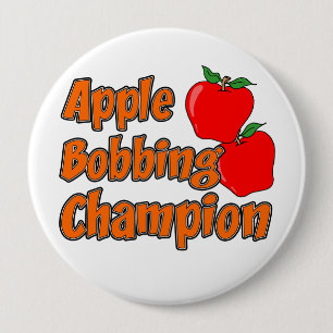 Macaron Rond 10 Cm Apple Bobbing Champion Button