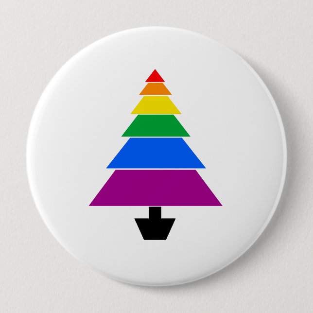 MACARON ROND 10 CM ARBRE D'ARC-EN-CIEL - .PNG (Devant)