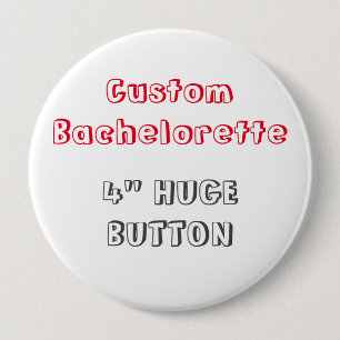 Macaron Rond 10 Cm Bachelorette fait sur commande 4" bouton vide F2