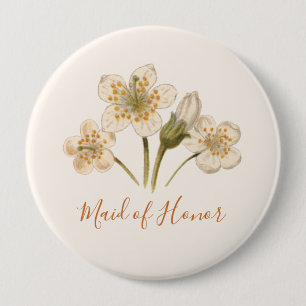 Macaron Rond 10 Cm Bachelorette Party Vintage Floral Custom