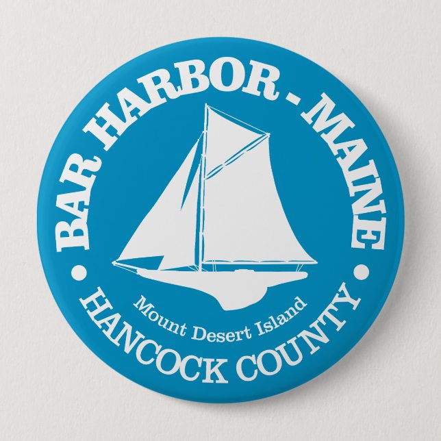 Macaron Rond 10 Cm Bar Harbour (sloop) (Devant)