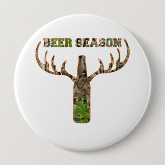 Macaron Rond 10 Cm Beer Season Hunting Season Venin For Hunter