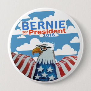 Macaron Rond 10 Cm Bernie pour le président 2016