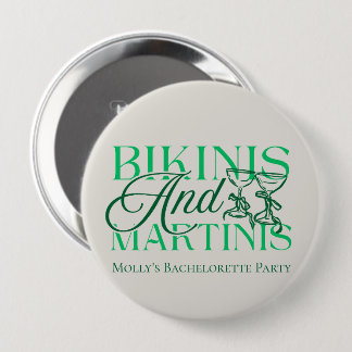 Macaron Rond 10 Cm Bikinis et Martinis - Bachelorette sur mesure