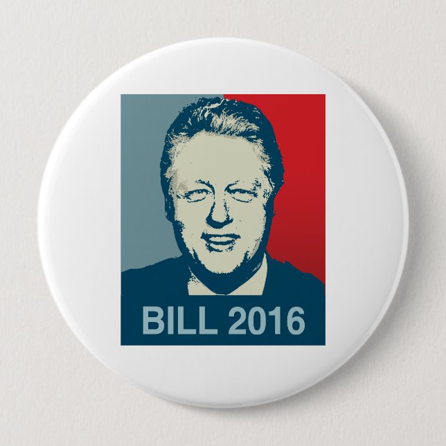 MACARON ROND 10 CM BILL CLINTON 2016 - .PNG (Devant)
