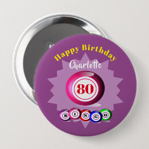 Macaron Rond 10 Cm Bingo Thématique Amusement Anniversaire Personnali