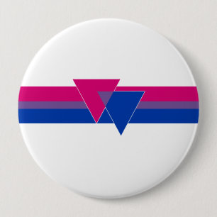 Macaron Rond 10 Cm Bisexual pride