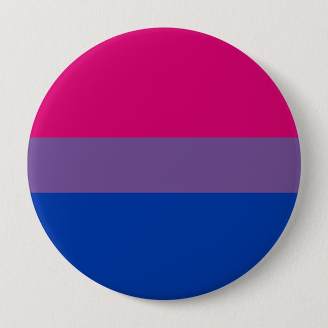 Macaron Rond 10 Cm Bisexual pride (Devant)