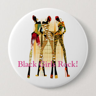 Macaron Rond 10 Cm Black Girls Rock !