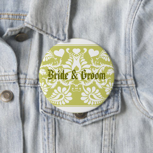 Macaron Rond 10 Cm Blanc Vintage mariage floral Faveurs