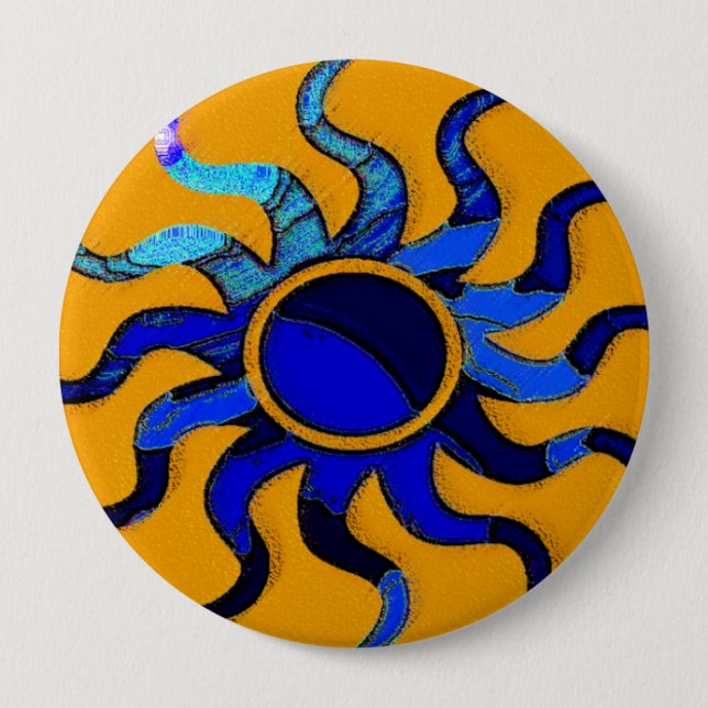 Macaron Rond 10 Cm Bouton (Devant)