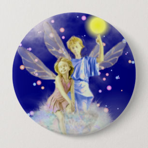 Macaron Rond 10 Cm Bouton Angels