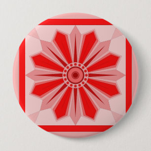 Macaron Rond 10 Cm Bouton avec l'art de la fleur
