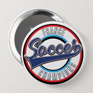 Macaron Rond 10 Cm Bouton Champions de football de l'Argentine