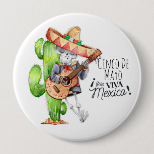 Macaron Rond 10 Cm Bouton Cinco De Mayo