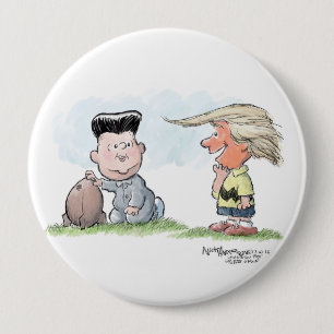 Macaron Rond 10 Cm Bouton d'atout et d'ONU de Kim Jong