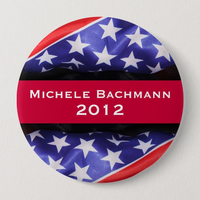 Macaron Rond 10 Cm Bouton de campagne de Michele BACHMANN 2012 (Devant)