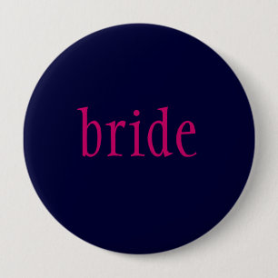 Macaron Rond 10 Cm bouton de "jeune mariée"