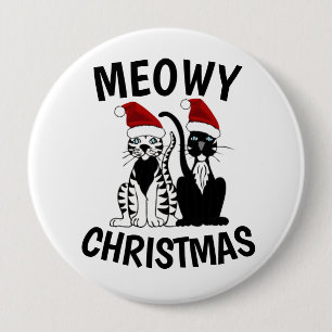 MACARON ROND 10 CM BOUTON DE NOËL DE MEOWY GRANDE