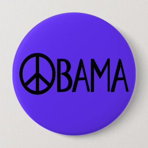 Macaron Rond 10 Cm Bouton de paix d'Obama